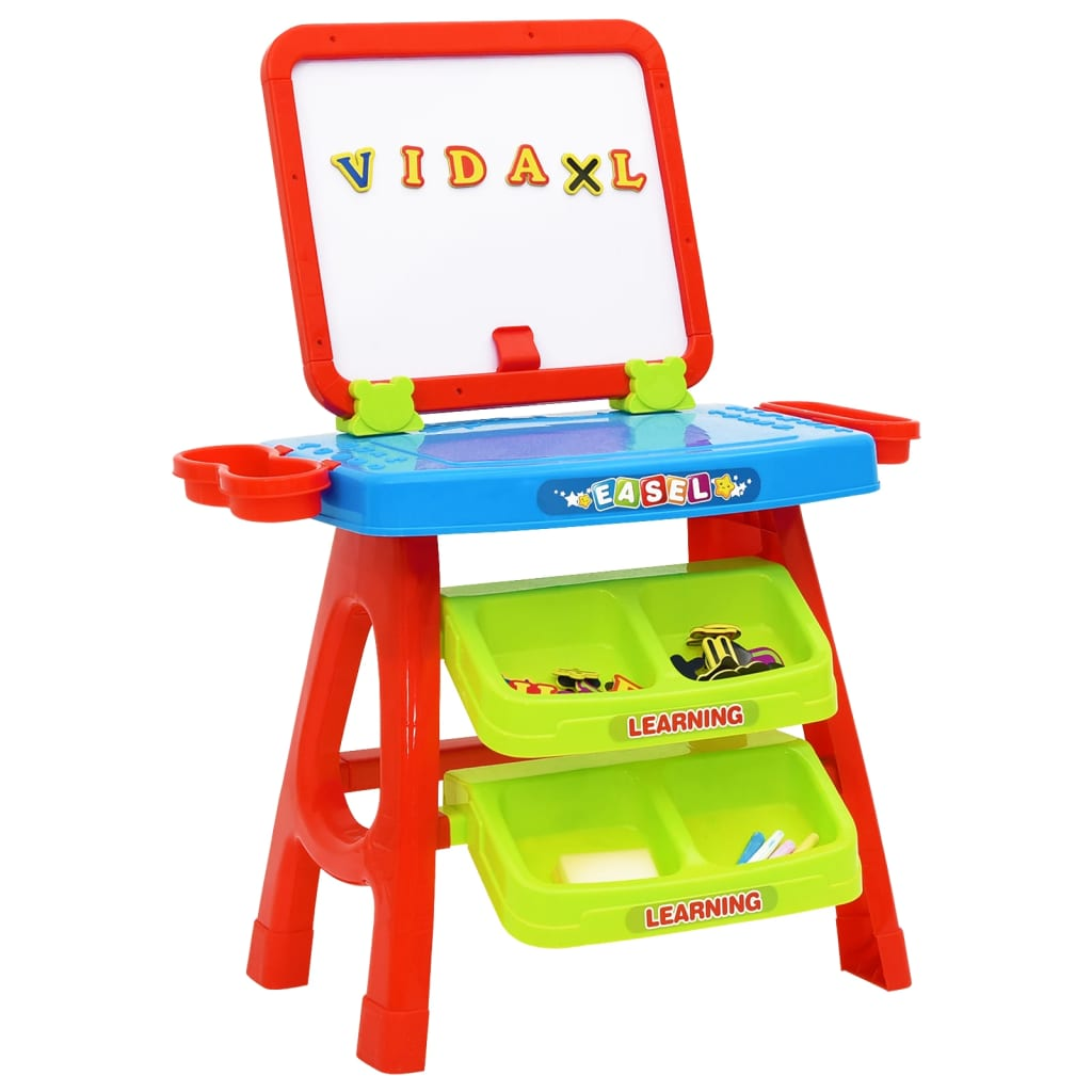 vidaXL 3-1 Children Easel and Learning Desk Play Set