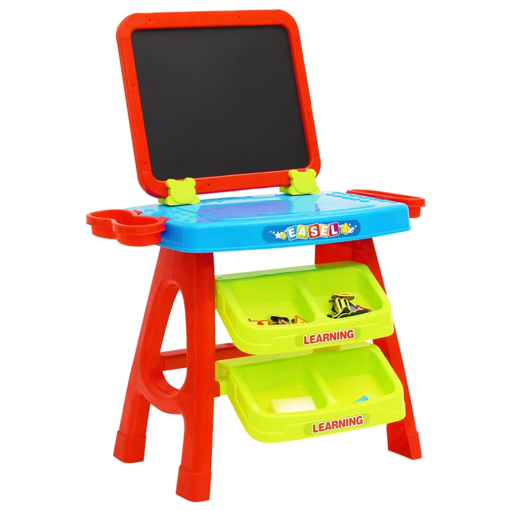 vidaXL 3-1 Children Easel and Learning Desk Play Set