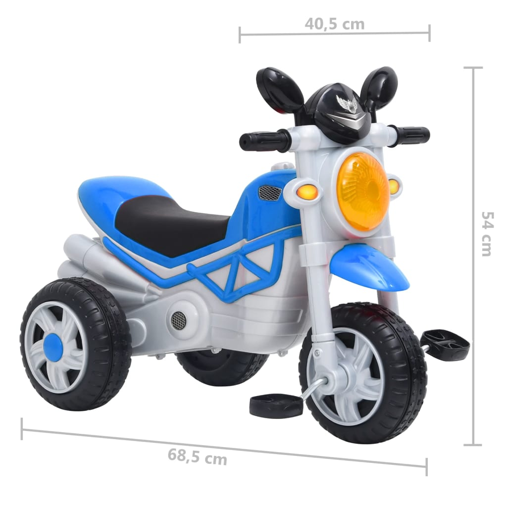 vidaXL Kids Trike Blue