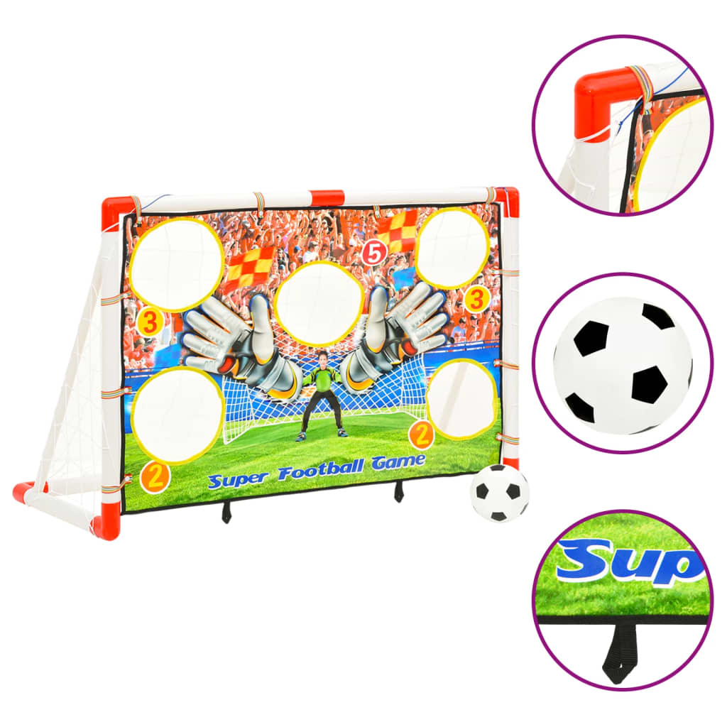 vidaXL Children Football Goal Set with Goal Wall 120x51x77.5 cm