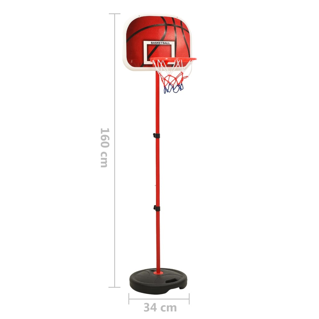 vidaXL Children Basketball Play Set Adjustable 160 cm