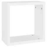 Wall Cube Shelves 2 pcs White 30x15x30 cm