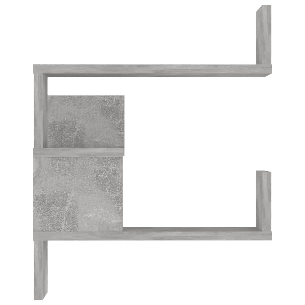 Wall Corner Shelf Concrete Grey 40x40x50 cm Engineered Wood