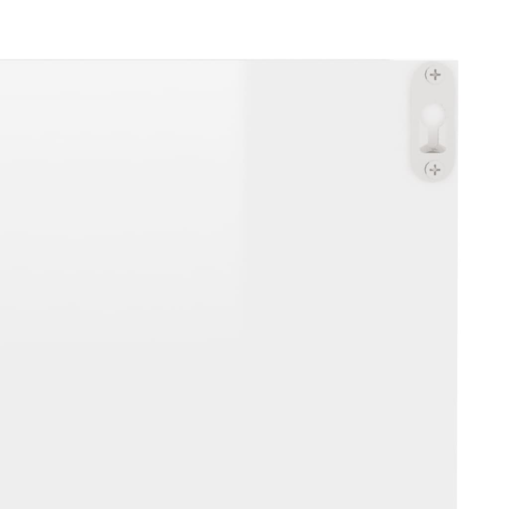 Wall Shelves 4 pcs High Gloss White 40x11.5x18 cm