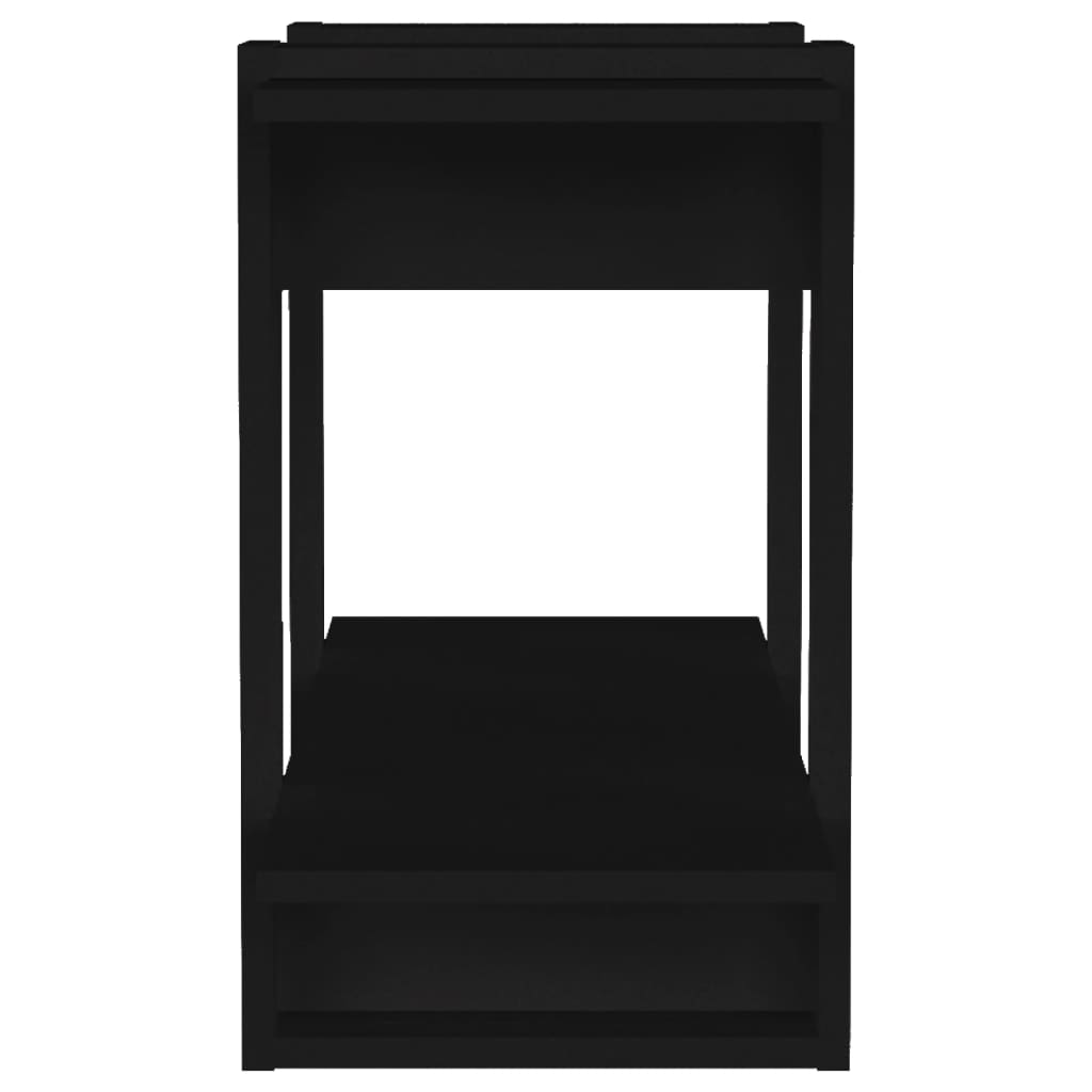 Book Cabinet/Room Divider Black 80x30x51 cm