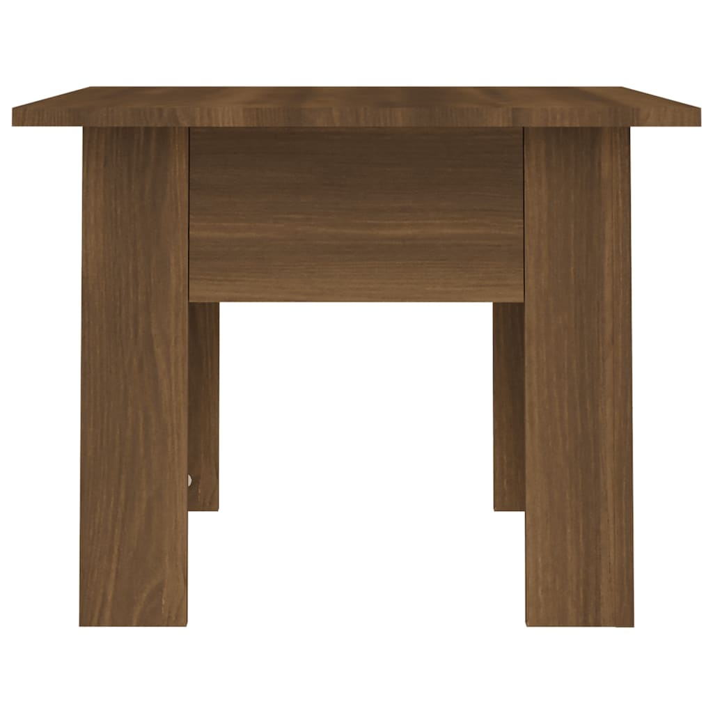 Coffee Table Brown Oak 55x55x42 cm Engineered Wood