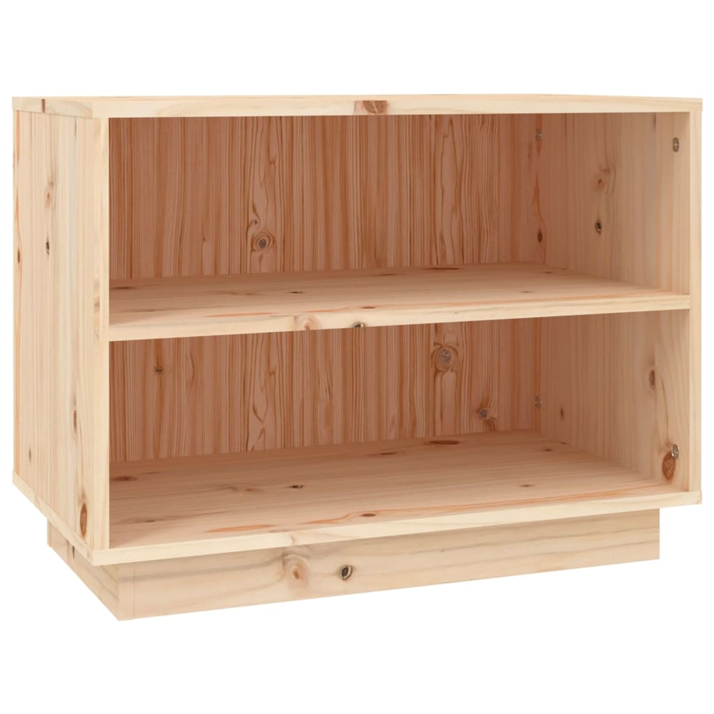 vidaXL Shoe Cabinet 60x34x45 cm Solid Wood Pine