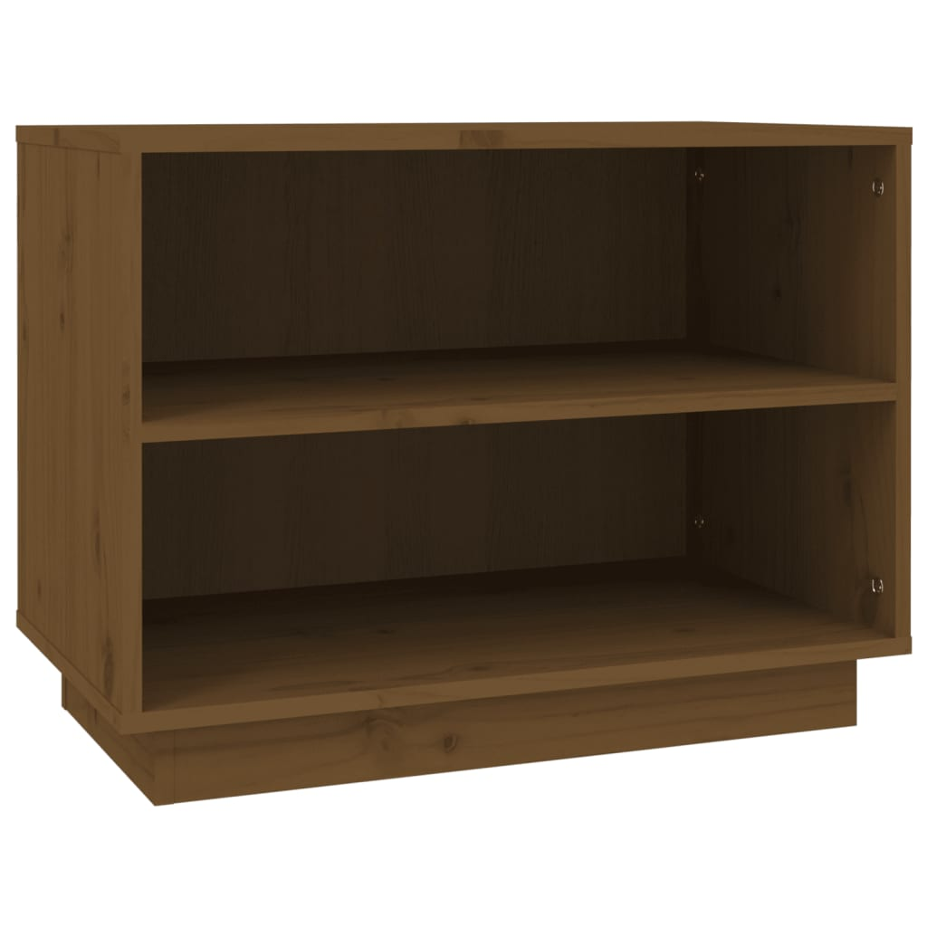 vidaXL Shoe Cabinet Honey Brown 60x34x45 cm Solid Wood Pine