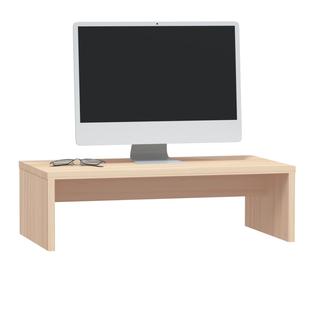 Monitor Stand 50x27x15 cm Solid Wood Pine