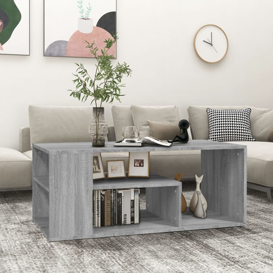 Coffee Table Grey Sonoma 100x50x40 cm Engineered Wood