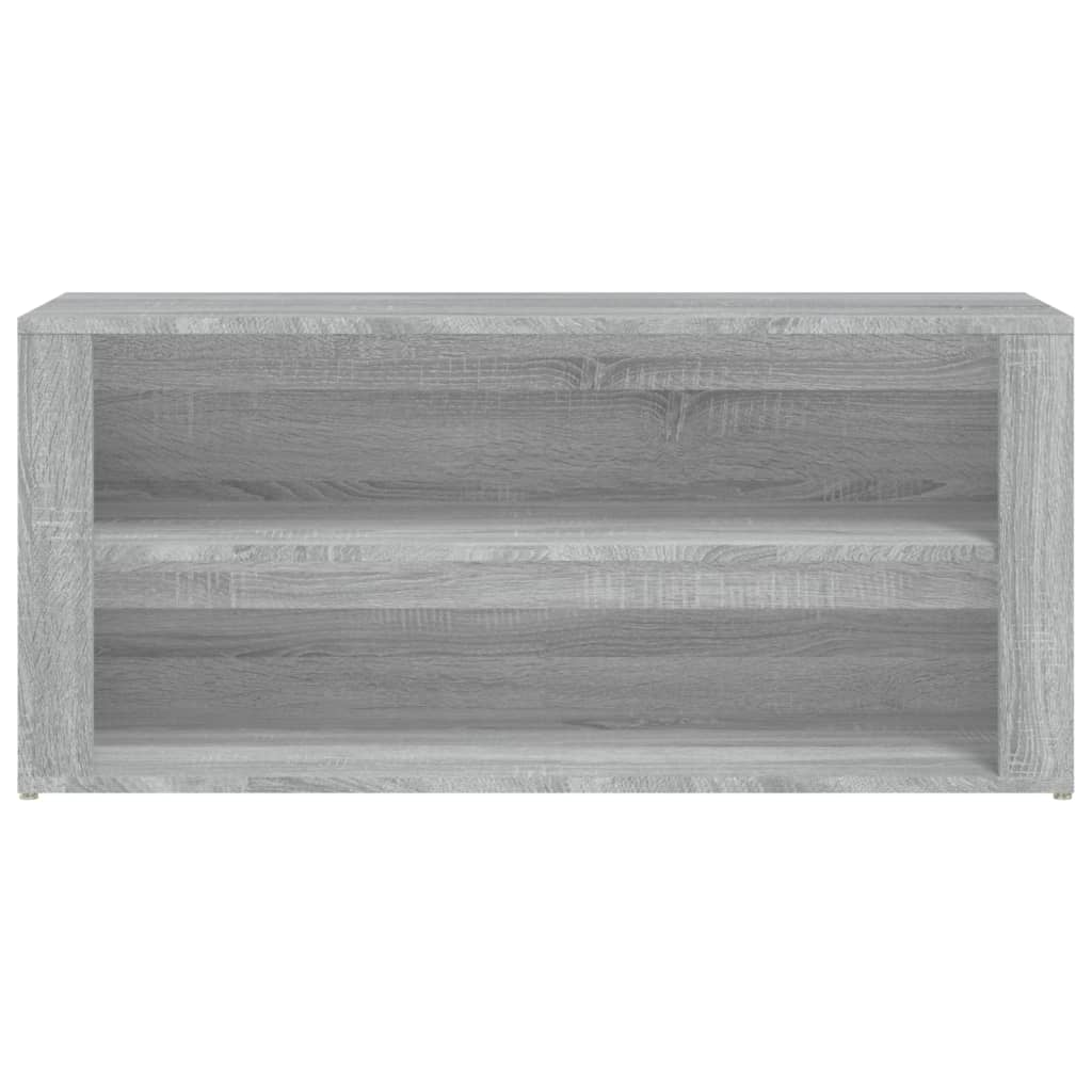 vidaXL Shoe Rack Grey Sonoma 100x35x45 cm Engineered Wood