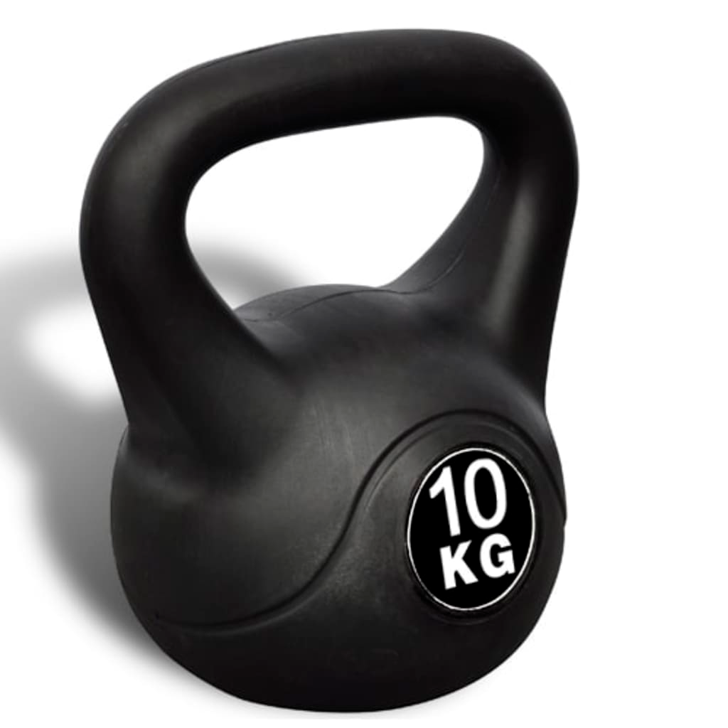 Kettlebell 10 kg Concrete with Plastic Coated