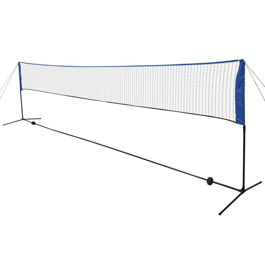 vidaXL Badminton Net with Shuttlecocks 600x155 cm