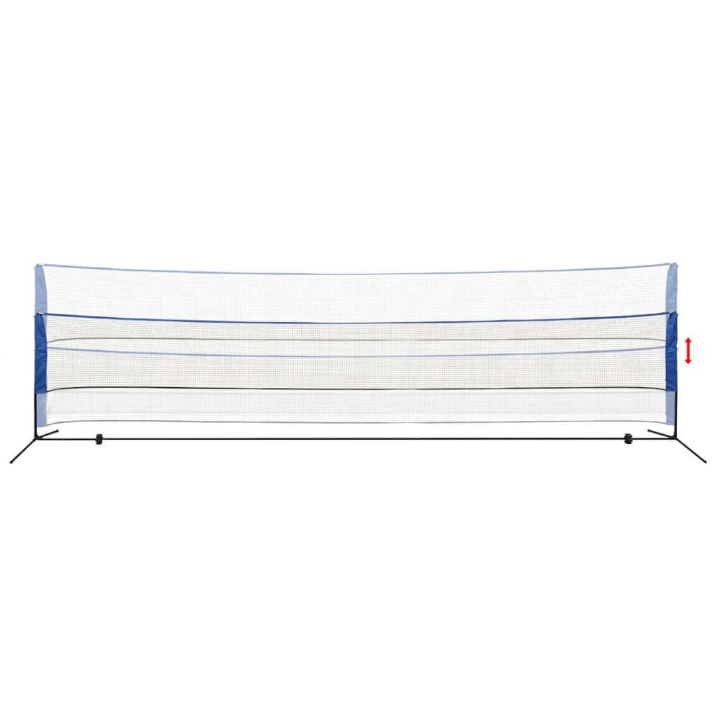 vidaXL Badminton Net with Shuttlecocks 600x155 cm