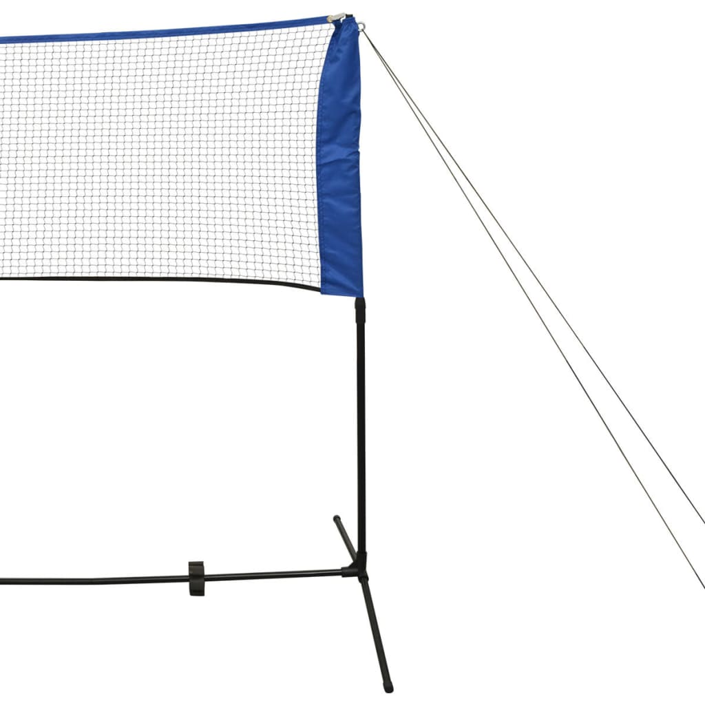 vidaXL Badminton Net with Shuttlecocks 600x155 cm