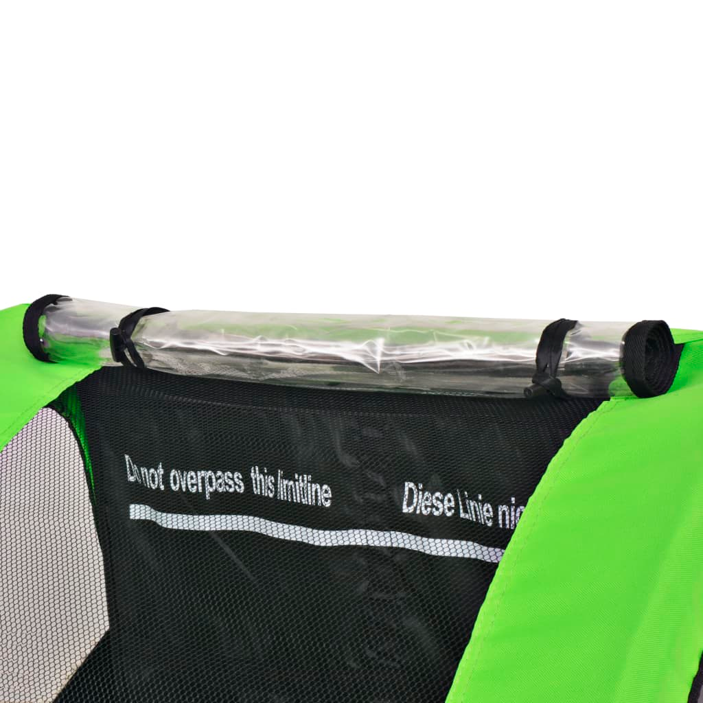 Bike Trailer Grey and Green 30 kg