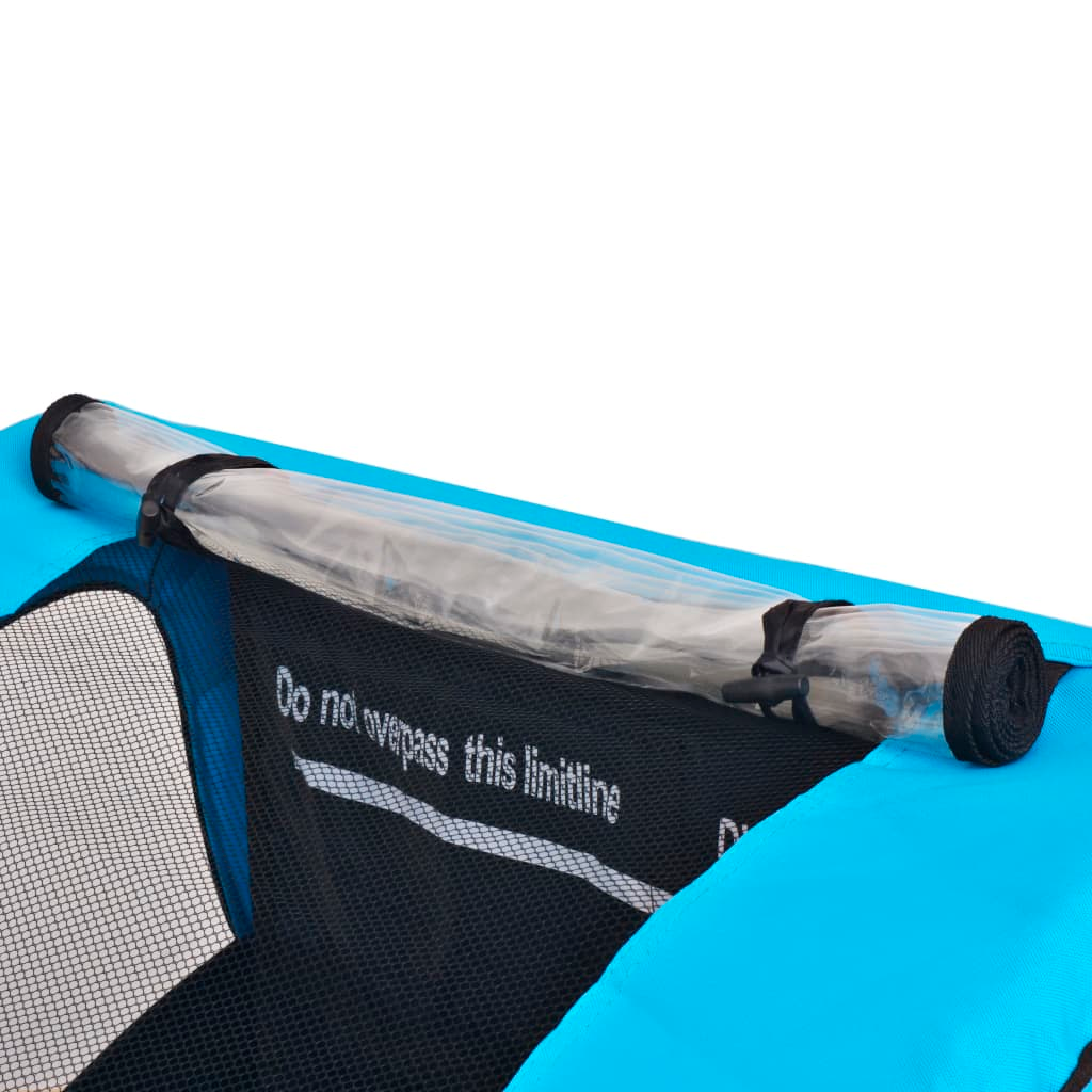 Bike Trailer Grey and Blue 30 kg