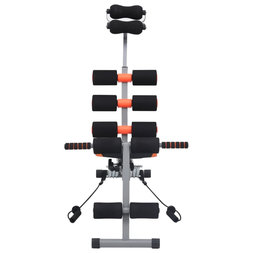 vidaXL L-shaped Abdominal Trainer with Elastic Strings