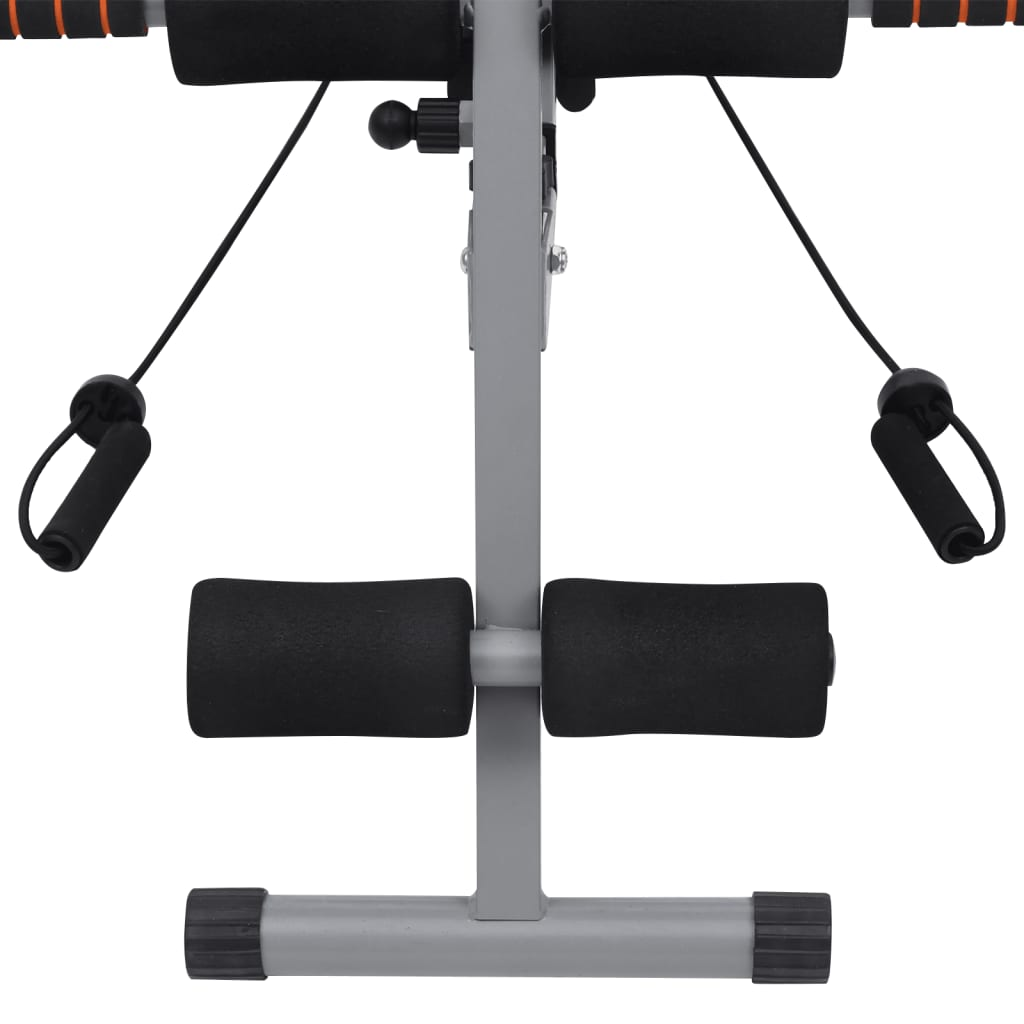 vidaXL L-shaped Abdominal Trainer with Elastic Strings