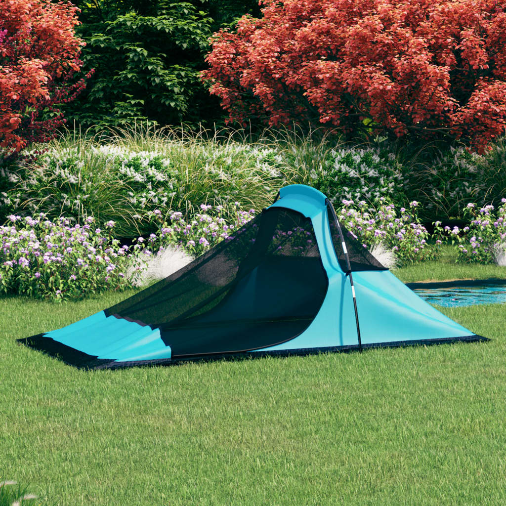 Camping Tent 317x240x100 cm Blue