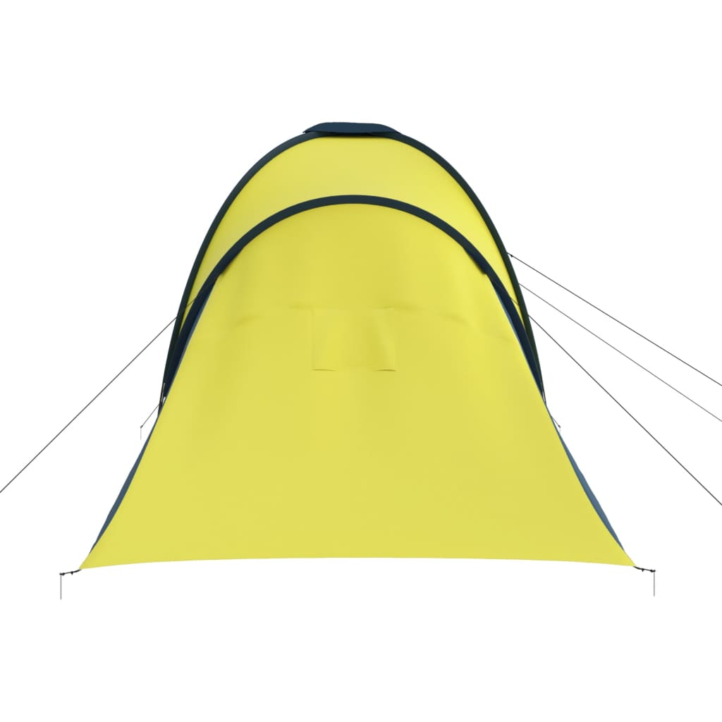 Camping Tent 6 Persons Blue and Yellow