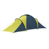 Camping Tent 6 Persons Blue and Yellow