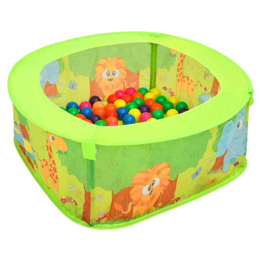 vidaXL Ball Pool with 50 Balls for Kids 75x75x32 cm