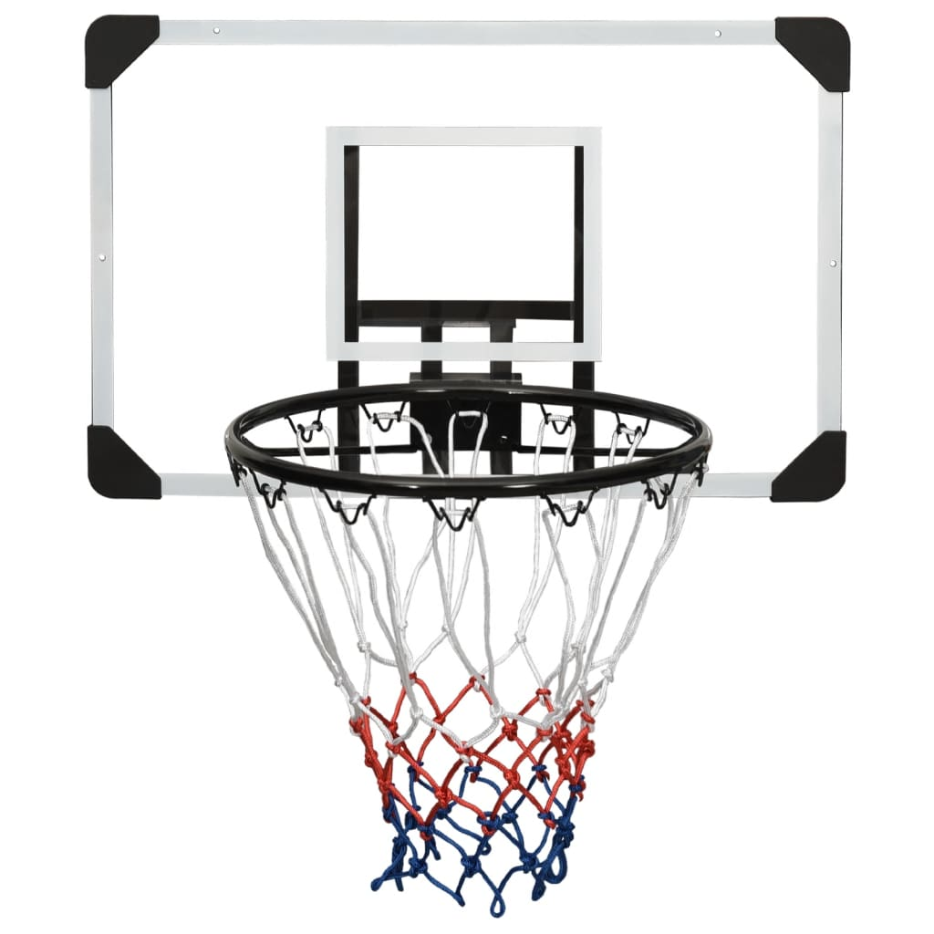 vidaXL Basketball Backboard Transparent 71x45x2.5 cm Polycarbonate