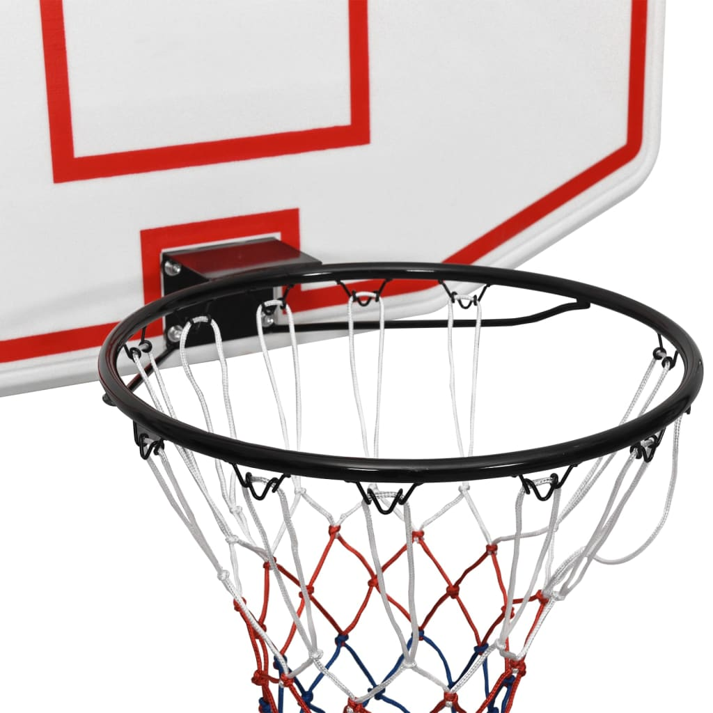 vidaXL Basketball Backboard White 71x45x2 cm Polyethene