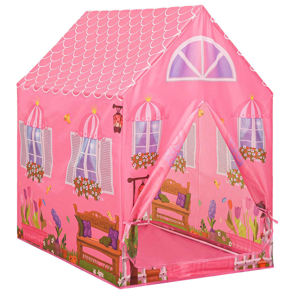 vidaXL Children Play Tent Pink 69x94x104 cm