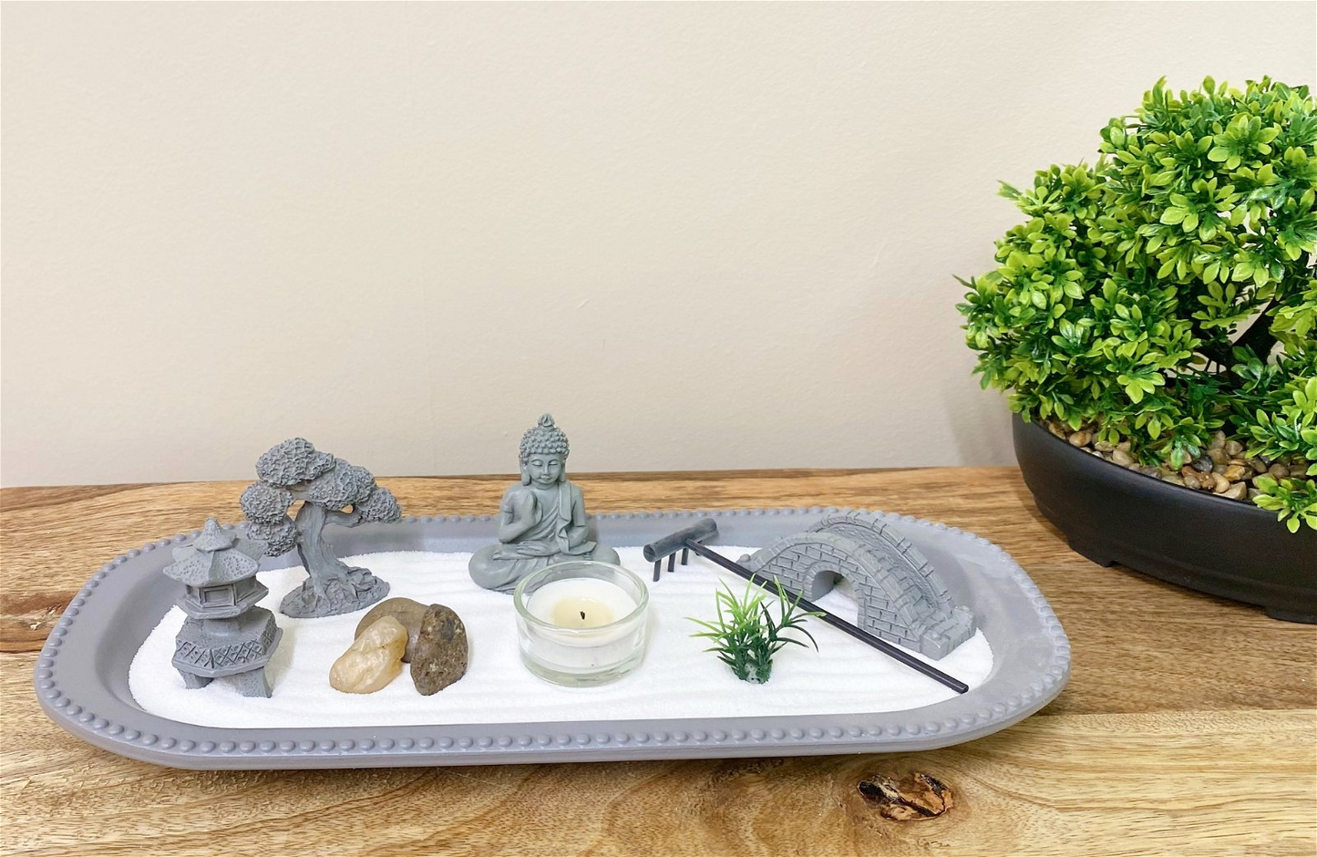 Zen Garden Candle Holder 36cm