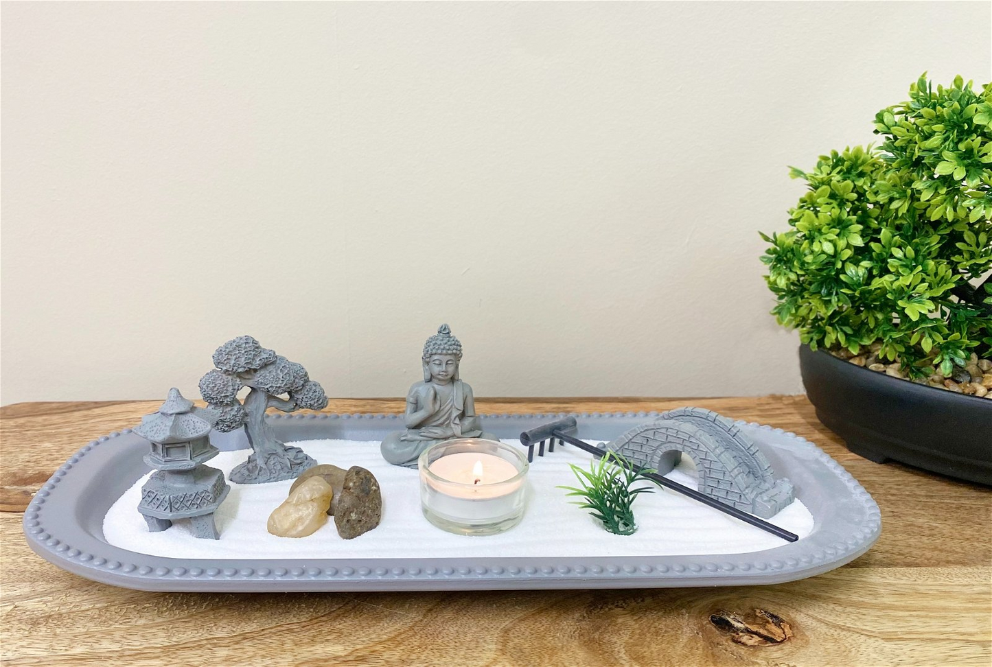 Zen Garden Candle Holder 36cm