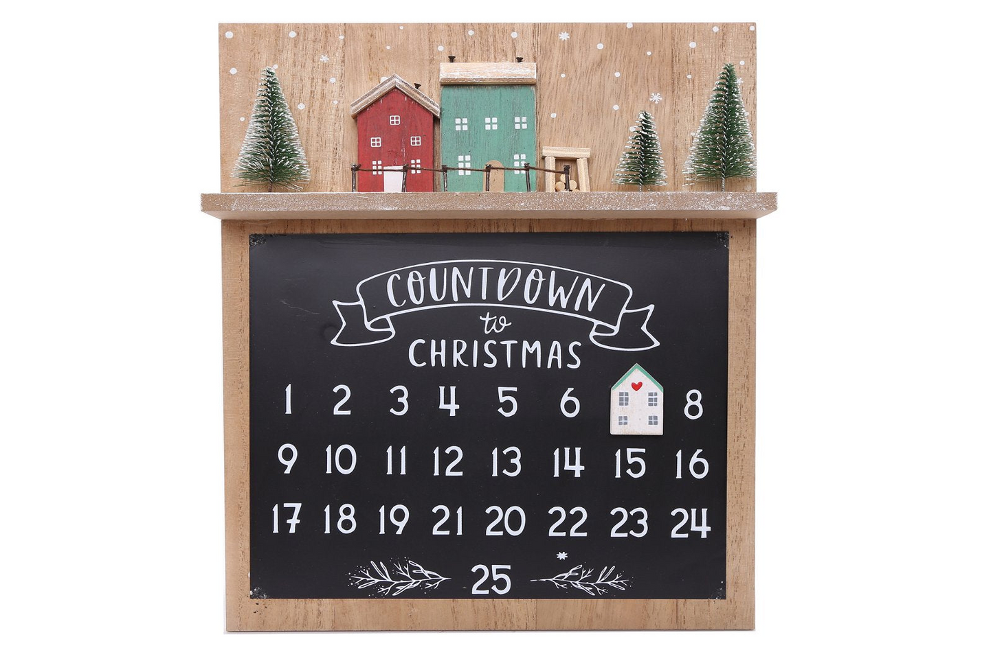 Wooden Christmas Countdown Calendar