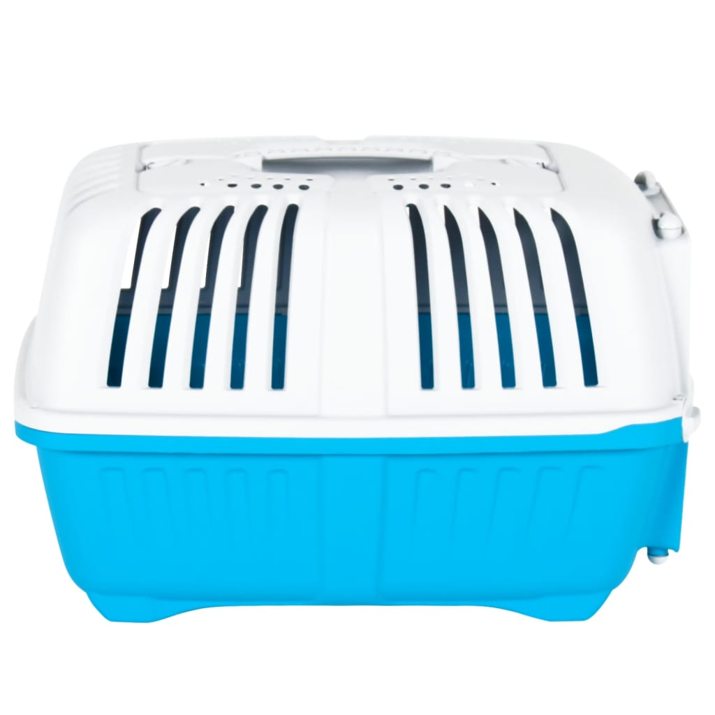 Pet Carrier White and Blue 48x31.5x33cm Polypropylene