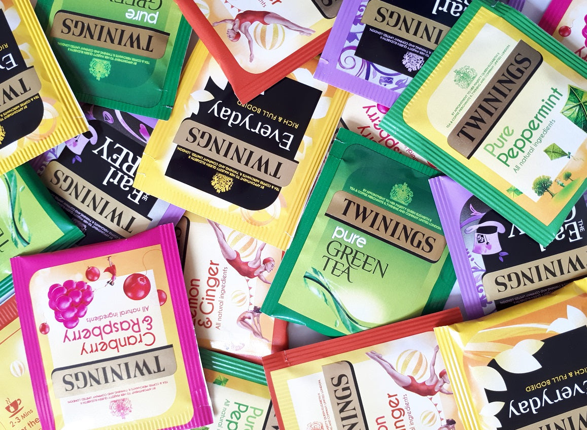 50x Twinings Individually Wrapped Tea Envelopes Most Popular Assorted Flavours