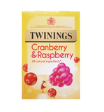 Twinings Cranberry & Raspberry Fruit Tea Bags Individually Enveloped Tagged UK