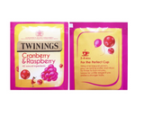 Twinings Cranberry & Raspberry Fruit Tea Bags Individually Enveloped Tagged UK