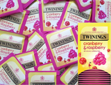 Twinings Cranberry & Raspberry Fruit Tea Bags Individually Enveloped Tagged UK