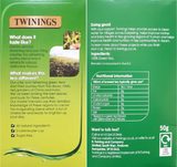 Twinings Pure Green Tea Bags Individually Enveloped Tagged Herbal Teas Sachets