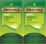 Twinings Pure Green Tea Bags Individually Enveloped Tagged Herbal Teas Sachets