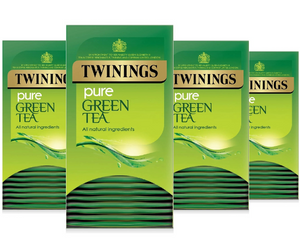 Twinings Pure Green Tea Bags Individually Enveloped Tagged Herbal Teas Sachets