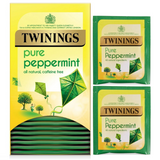 Twinings Pure Peppermint Tea Bags Individually Enveloped Tagged Herbal Sachets