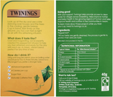 Twinings Pure Peppermint Tea Bags Individually Enveloped Tagged Herbal Sachets