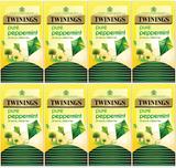 Twinings Pure Peppermint Tea Bags Individually Enveloped Tagged Herbal Sachets