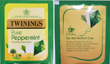 Twinings Pure Peppermint Tea Bags Individually Enveloped Tagged Herbal Sachets