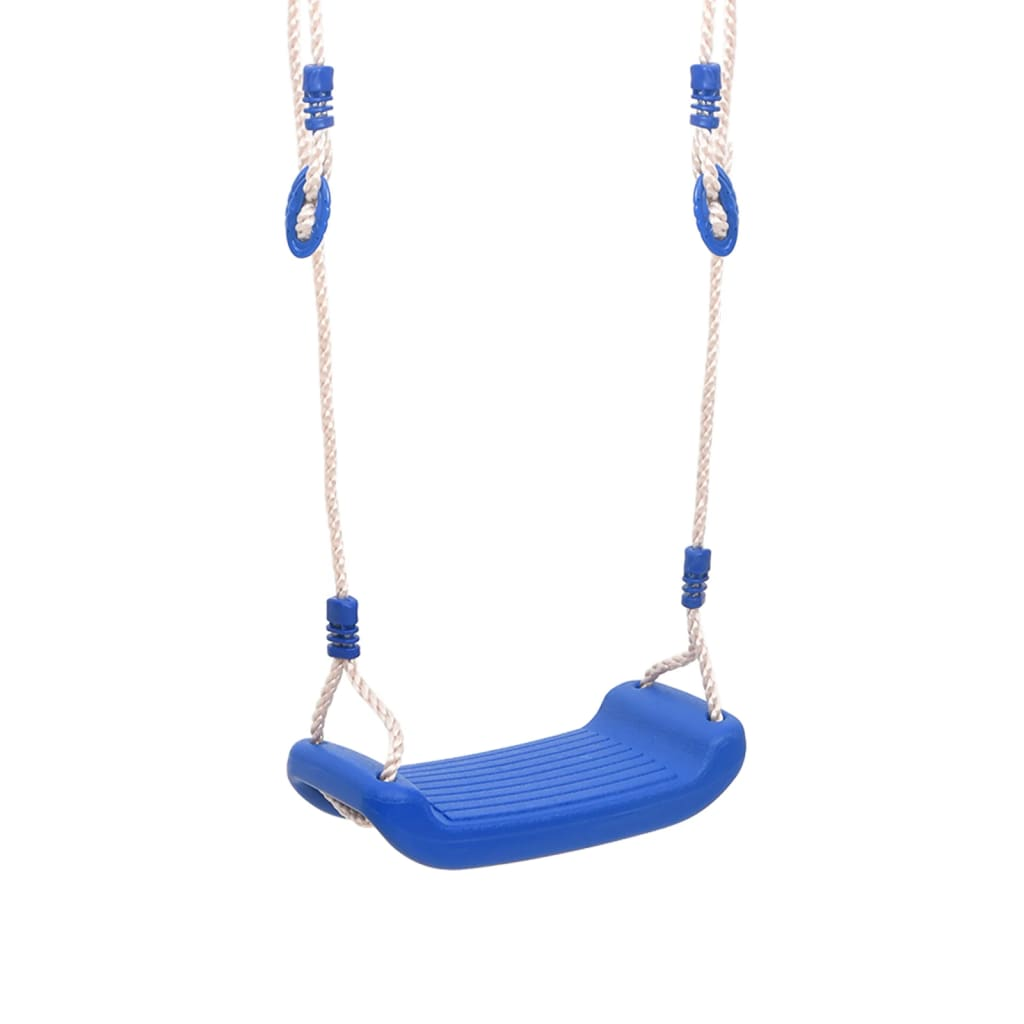 vidaXL Swing Seats with Ropes 2 pcs Blue 37x15 cm Polyethene