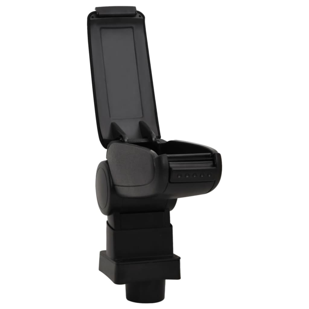 vidaXL Car Armrest Black 13x31.5x(29-51) cm ABS