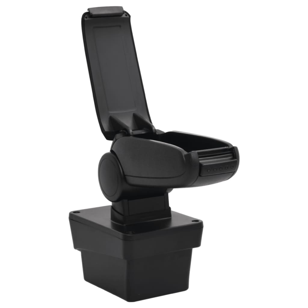 Car Armrest Black 17x40x(31-49) cm ABS