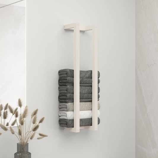 vidaXL Towel Rack White 23x18x90 cm Solid Wood Pine