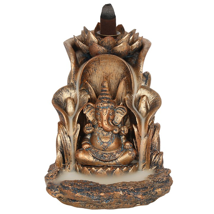 Bronze Ganesh Backflow Incense Burner